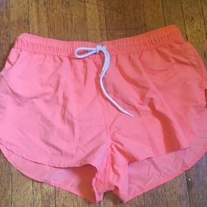 ASOS: Fluorescent pink side split swim shorts, S